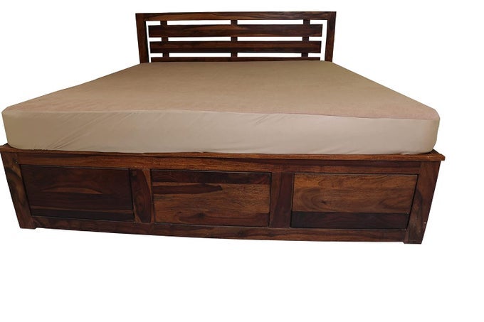 WATER PROOF FITTED MATTRESS PROTECTOR BEIGE 78 X 72 X 10 KING