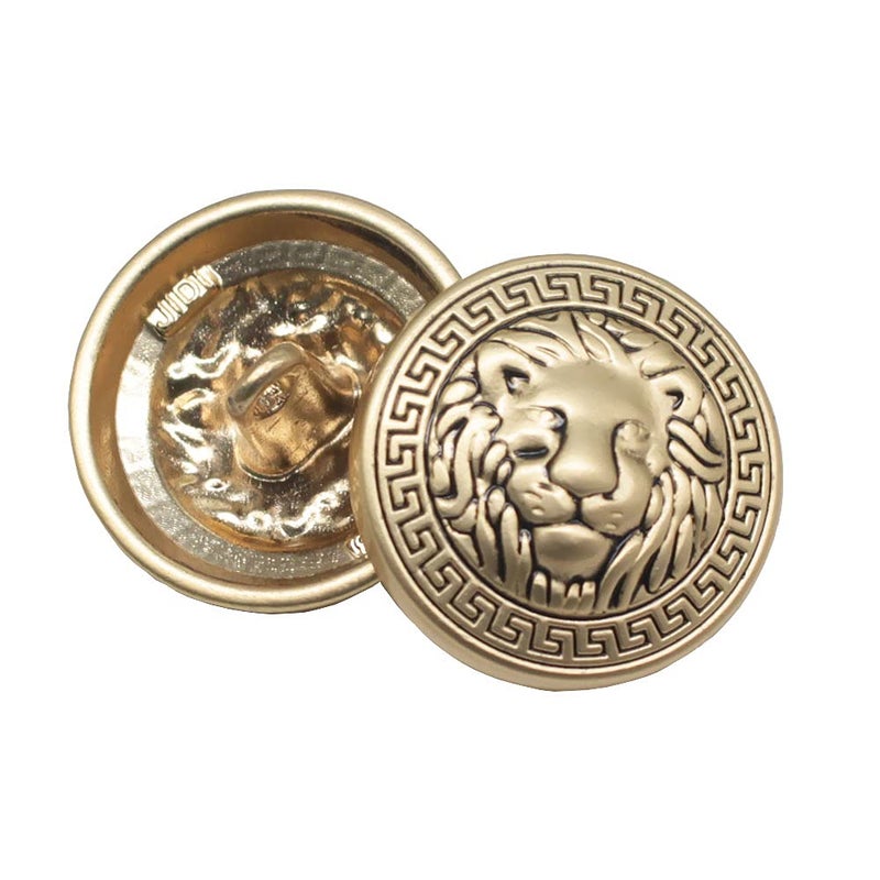 MebuZip MebuZip 10PCS 25MM Lion Gold Metal Blazer Buttons for Blazers Suits Sport Coats Uniform Jackets MBM26