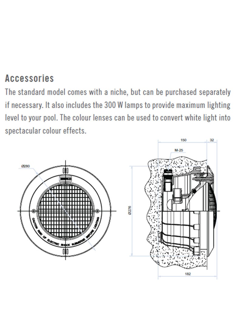 ASTRALPOOL Pool light 300w, 12v AstralPool - Image 2