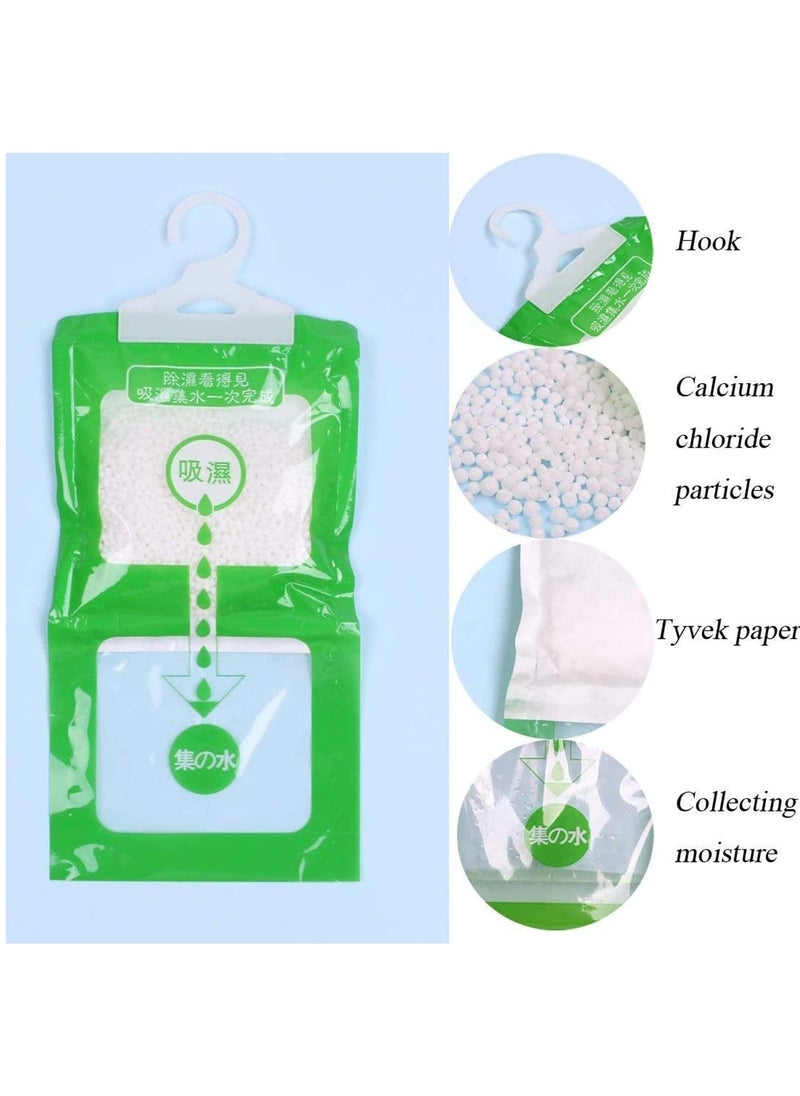 TYCOM Moisture Absorbers (12 Packs), Odor Eliminator humidity absorber Hanging Bags, wardrobe freshener, Closet Dehumidifiers & Odor Removers for Home & Car -12pcs  - Image 2