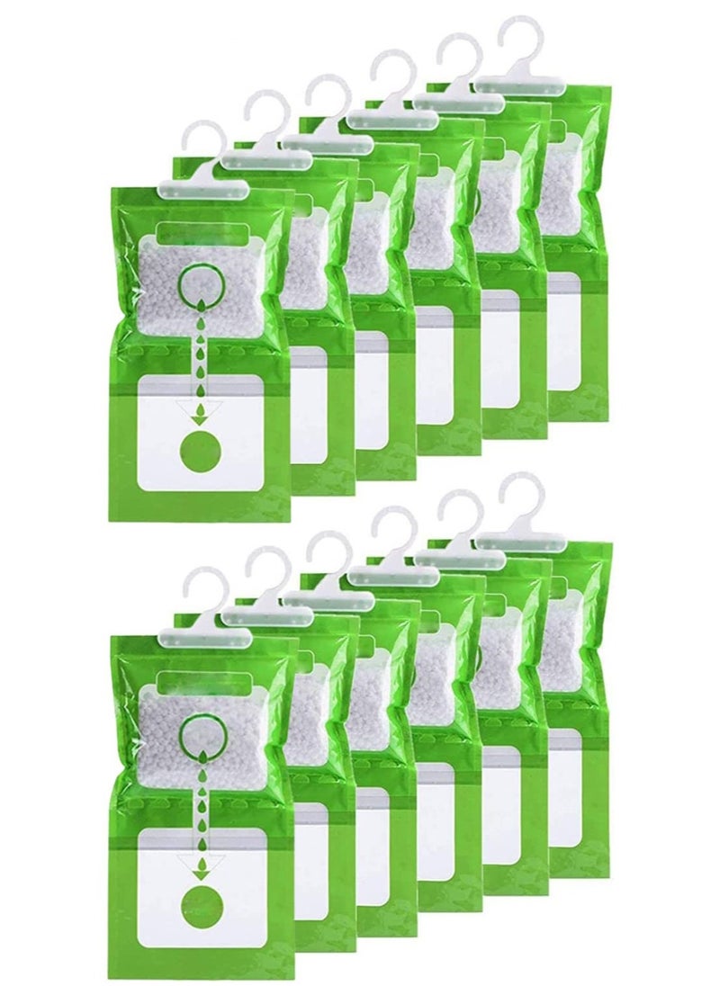 TYCOM Moisture Absorbers (12 Packs), Odor Eliminator humidity absorber Hanging Bags, wardrobe freshener, Closet Dehumidifiers & Odor Removers for Home & Car -12pcs  - Image 1