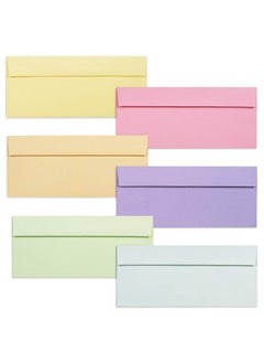MATICAN Business Envelopes 120Pack 10 Envelopes 4 1/8 X 9 1/2 Inches 6 Pastel Colors  - Image 1