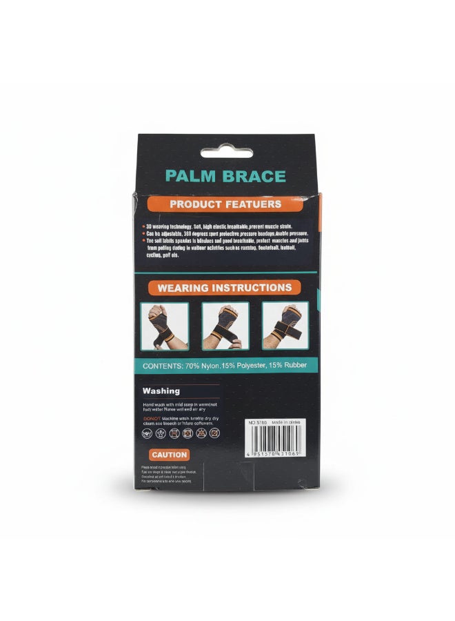 OMG King of Kings Palm Brace Wrist Support Adjustable Compression Black 1 Piece - Image 4