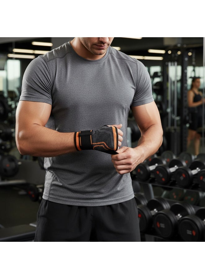 OMG King of Kings Palm Brace Wrist Support Adjustable Compression Black 1 Piece - Image 2