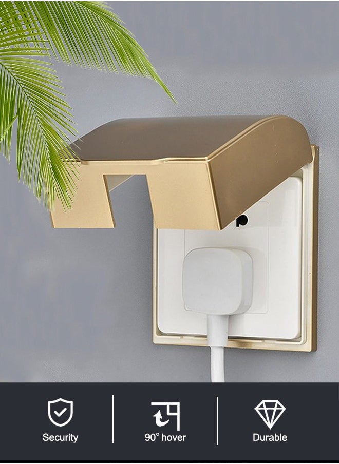 HomarKet - Plastic Wall Switch Waterproof Clear Cover Box Universal Plug Socket Cover Wall Light Panel Socket Doorbell Flip Cap Cover Home Bathroom Kitchen Accessory - Image 1