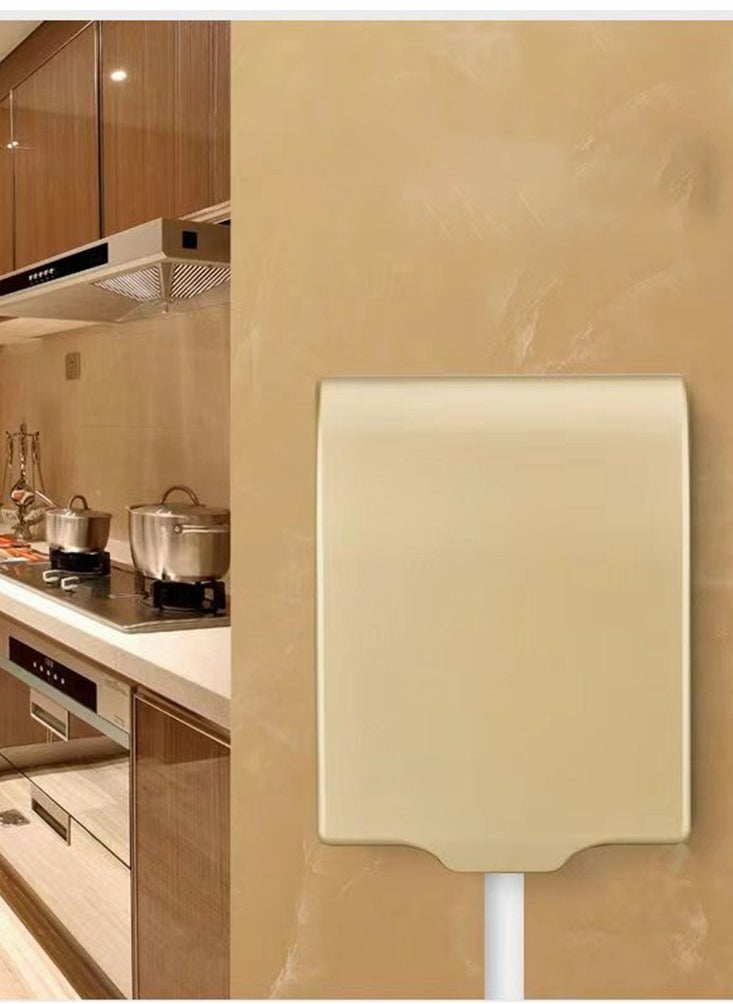HomarKet - Plastic Wall Switch Waterproof Clear Cover Box Universal Plug Socket Cover Wall Light Panel Socket Doorbell Flip Cap Cover Home Bathroom Kitchen Accessory - Image 1
