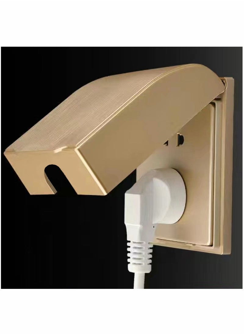 HomarKet - Plastic Wall Switch Waterproof Clear Cover Box Universal Plug Socket Cover Wall Light Panel Socket Doorbell Flip Cap Cover Home Bathroom Kitchen Accessory - Image 1