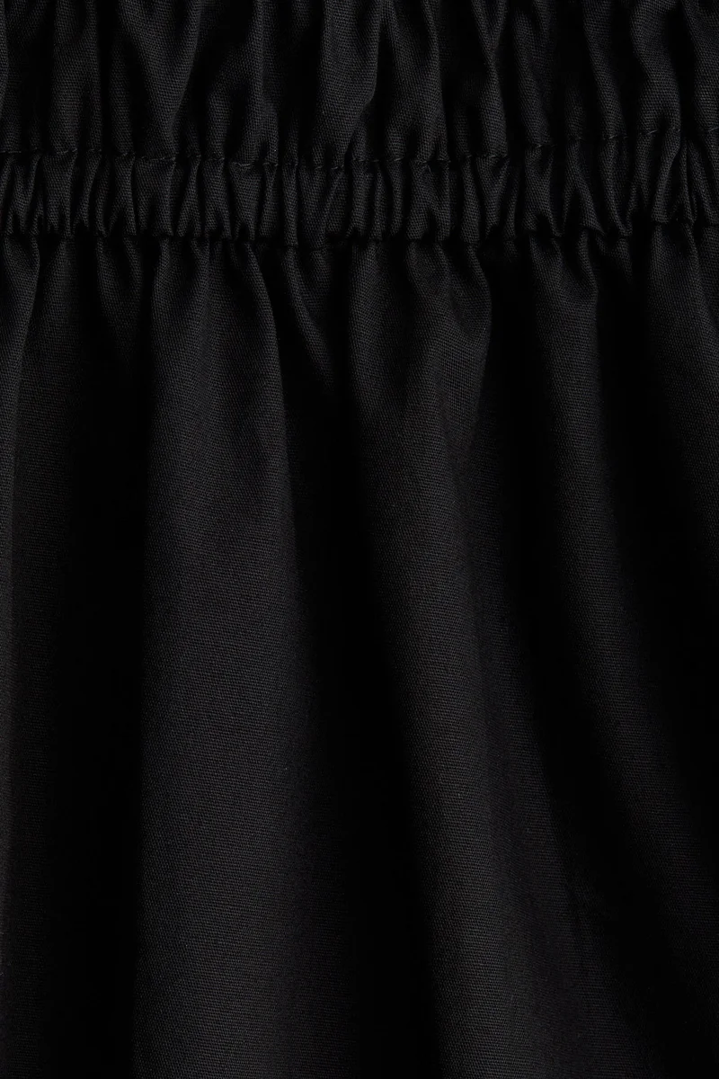 H&M Off-the-shoulder poplin dress