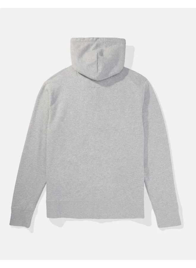 امريكان ايجل AE Fleece Logo Graphic Zip-Up Hoodie