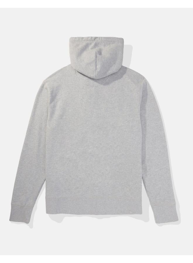 American Eagle AE Fleece Logo Graphic Zip-Up Hoodie - Image 2