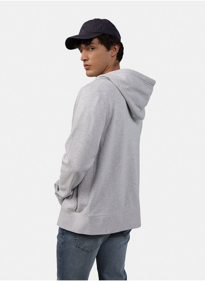 American Eagle AE Fleece Logo Graphic Zip-Up Hoodie  - Image 2