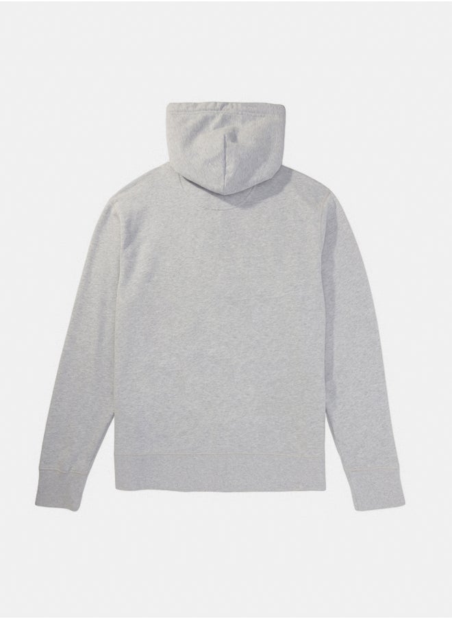 American Eagle AE Fleece Logo Graphic Zip-Up Hoodie  - Image 4