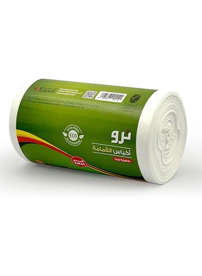 Tru Garbage Bags Roll, White,  6 Gallon, 46x52cm, X-Small (Small bins) - 30 Bags white - Image 3