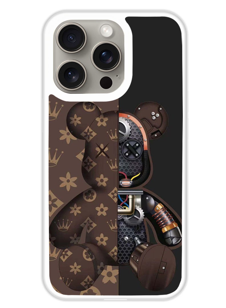 Theodor Protective Case Cover For APPLE IPHONE 15 Pro Max Kaws (White Bumper) - Image 1