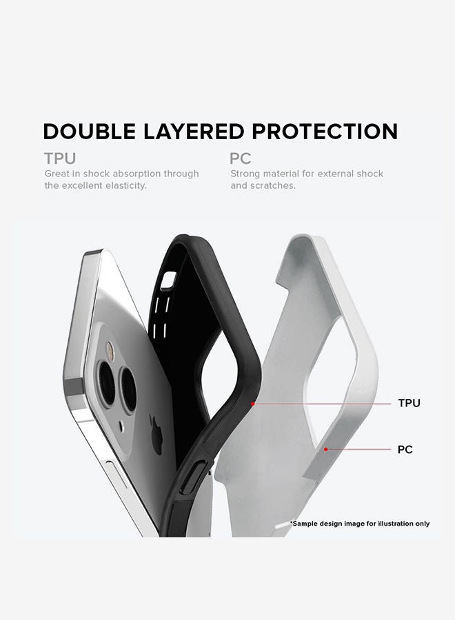 Stylizedd غطاء Tough Pro Series لهاتف آبل آيفون 14 - طبقة مزدوجة هجين PC TPU غطاء مخصص مع حماية TPU داخلية تشطيب غير لامع - فريق كرة القدم - لاعب سعودي - سلمان - Image 5