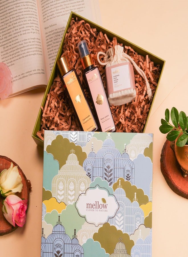 Mellow Ujjwal Valentine Giftset for Boyfriend/Girlfriend/Husband/Wife | Premium & Luxurious Gift Box | Giftset for All Special Occasions | For All Skin Types | 100% Natural & Timeless Ayurvedic Skin, Body & Haircare Giftset | Ayush Certified - Image 2