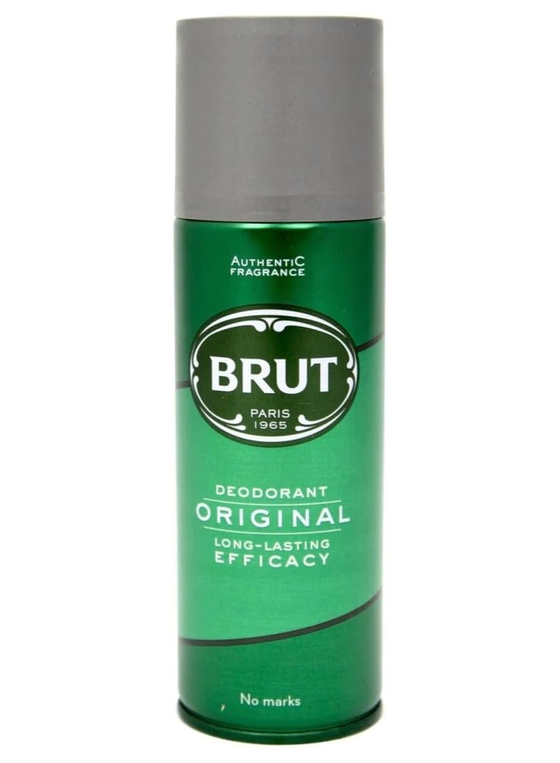 Brut Original Deodorant Spray for Men, 200 ml