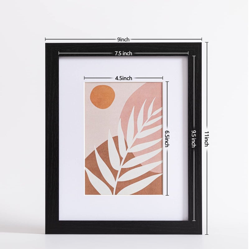 eletecpro 8x10 Picture Frames Set of 10  Picture Frame Collage Wall Decor Display 5x7 Photo With Mat or 8x10 without Mat  Home Decor Gallery Frame for Table Top or Wall Mounting  Black - Image 3