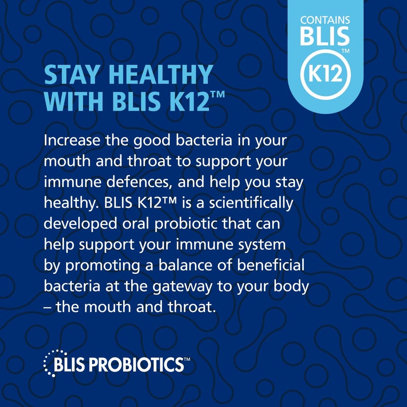 BLIS HoneyBlis Oral Probiotic Throat Lozenges with Soothing Manuka Honey K12 Probiotics (1 Billion Cfu) to Support Immunity & Soothe Sore Throats, 16 Lozenges - Image 4