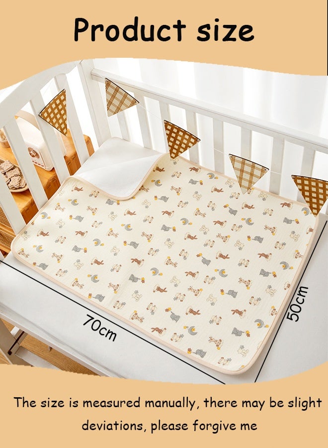 Vinnatsu Baby Waterproof Changing Pad Liners Waterproof bed sheet  - Quilted Thicker Ultra Soft Changing Table Cover Liners for Baby Toddler Children Pet and Adults - Durable & Easy to Clean -  50×70 CM - Image 2
