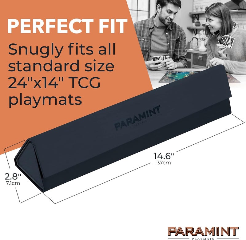 Paramint MatShield, Durable Playmat Case - Compatible with Magic The Gathering, MTG Play Mat Tube - MTG Accessories - Premium Leatherette with Fabric Interior, Magnet Snap Closure - Image 3