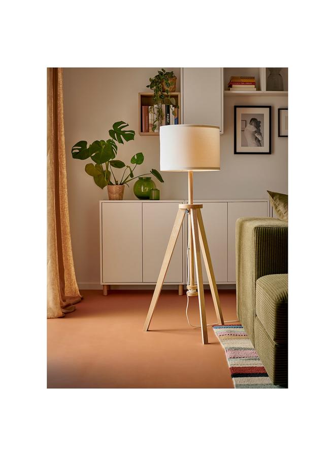 زبون مصباح أرضي، رماد/أبيض - Image 2