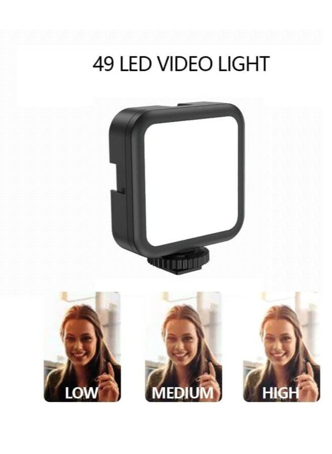 Smartphone & Camera Vlogging Studio Kits Video Shooting Photography Suit with Microphone LED Fill Light Mini Tripod  - Image 5