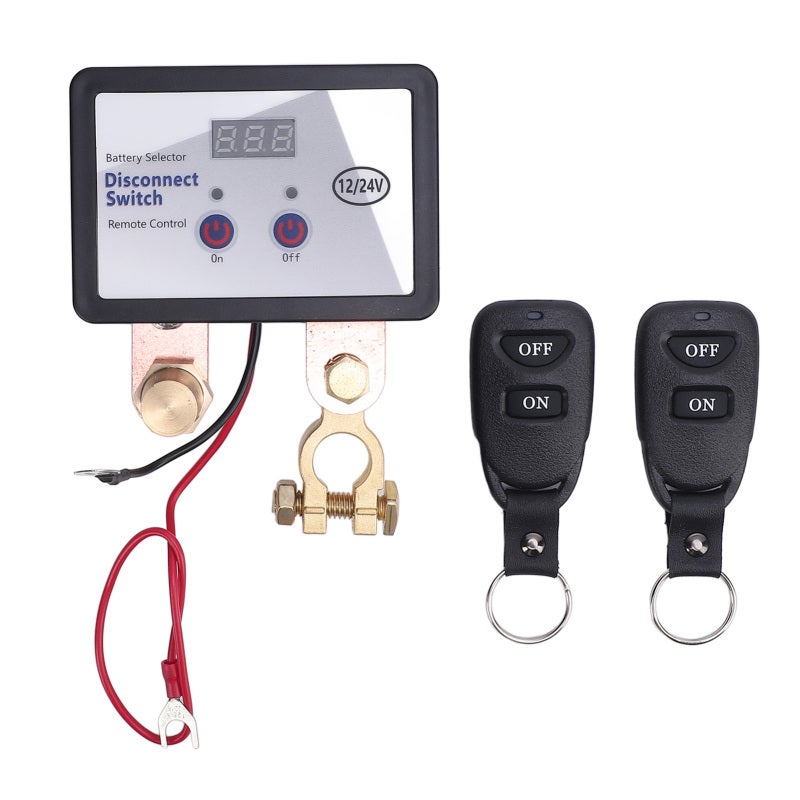 Remote Battery Disconnect Switch DC12 24V 240A Car Kill Switch Power Shut Off Cut Off Remote Control Switch for Auto Truck Boat - Image 1