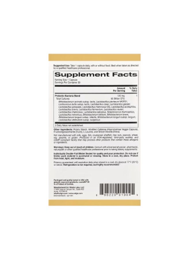 California Gold Nutrition LactoBif® 65 Probiotics, 65 Billion CFU, 30 Veggie Capsules  - Image 2
