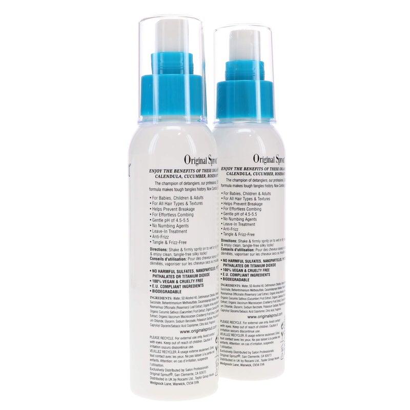 Original Sprout Miracle Detangler. All Hair Moisturizer and Leave-In Conditioner Spray, 4 Ounces. 2 Pack. - Image 4