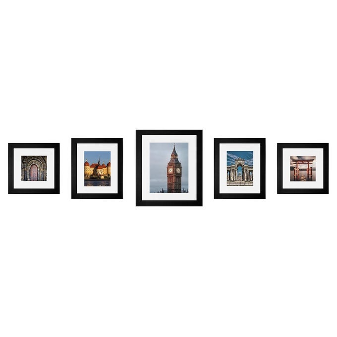 Wens Ps Wood Photo Frame Ps Wood 38 cm X 155 cm X 125 cm Black Set of 5