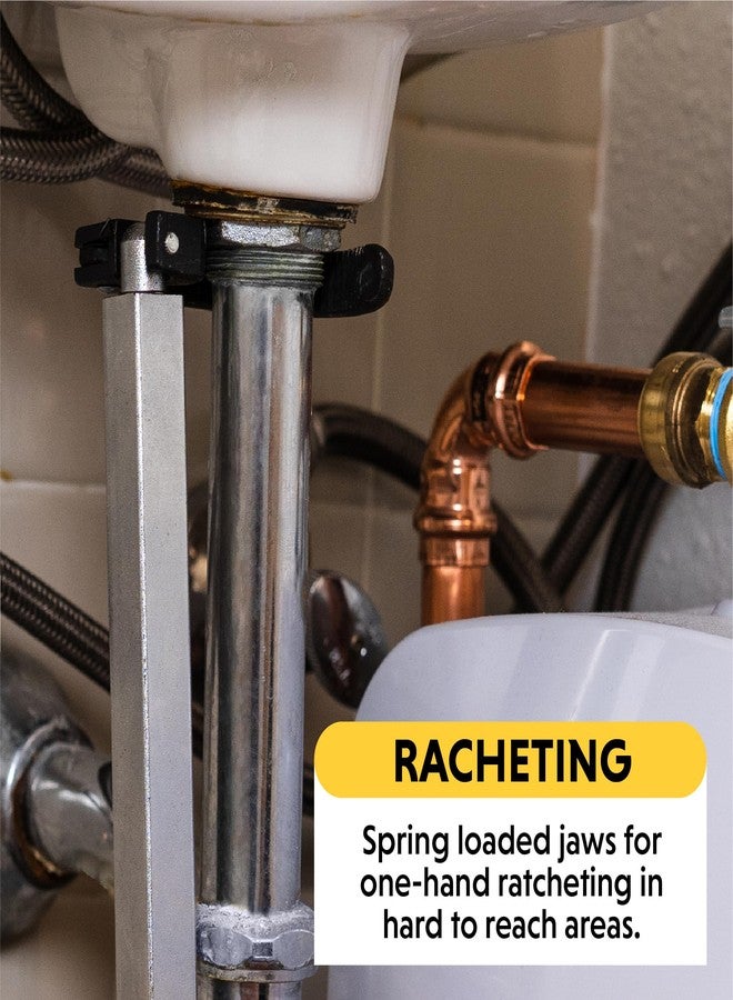 جينيرال تولز مفتاح حوض تلسكوبي من General Tools بفك كبير رقم 140XL، يمتد من 11 إلى 16 بوصة، يناسب مقاس 1 إلى 2 بوصة - Image 4