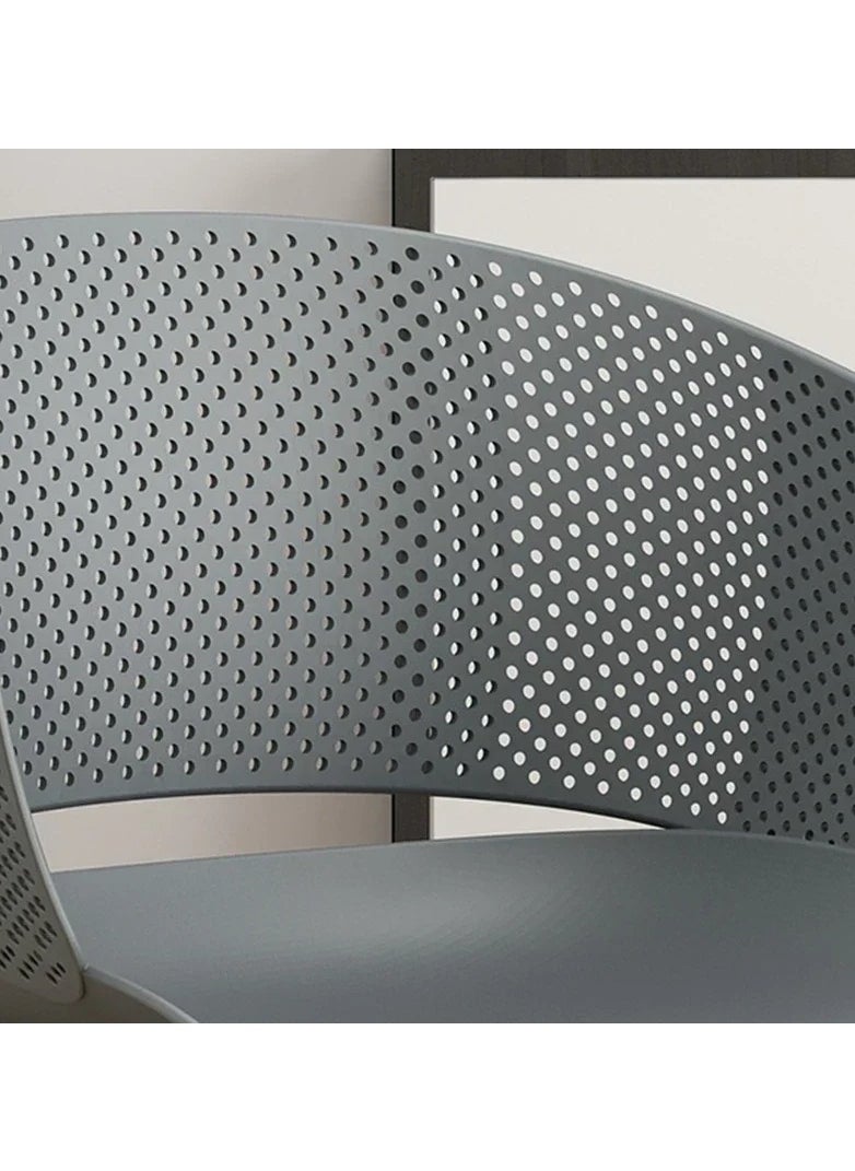 MAPLE HOME DECORATION - Maple Home Modern Plastic Dining Armchair Stackable Curved Backrest Nordic Leisure Living Outdoor Garden Indoor Patio Furniture - Image 1