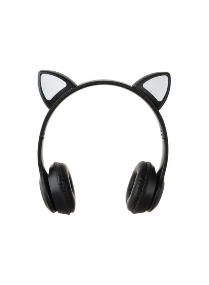 ي47 CAT EAR-P47M- سماعه اذن القطه لاسلكيه تدعم الاتصال بالبلوتوث-اضاءه RGP رائعه- مدخل اي يو اكس - بطاقة دعم تي اف-راديو يدعم FM-صوت هاي فاي نقي جدا مع ميكرفون مدمج-تصميم انيق باعلي الخامات - Image 4