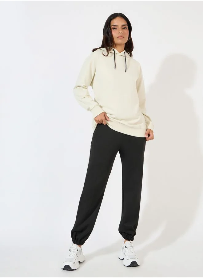 Styli Regular Fit Longline Hoodie