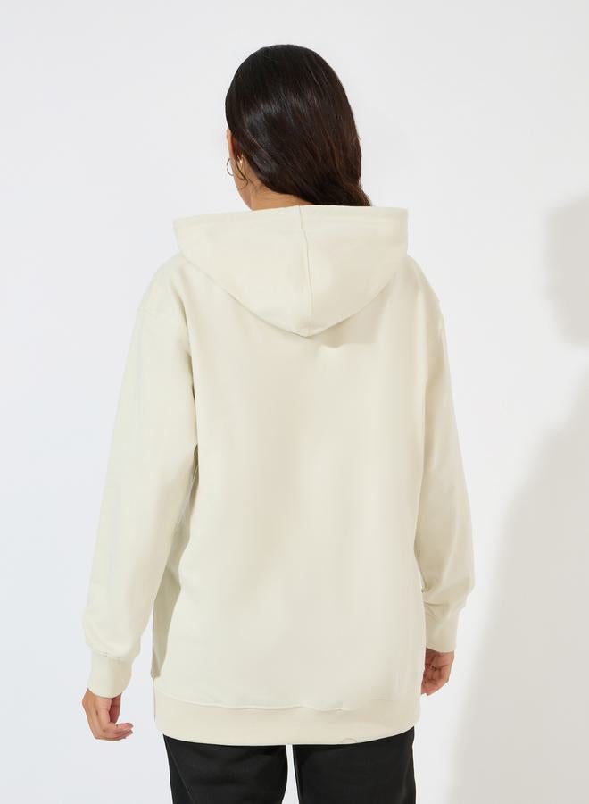 Styli Regular Fit Longline Hoodie  - Image 5