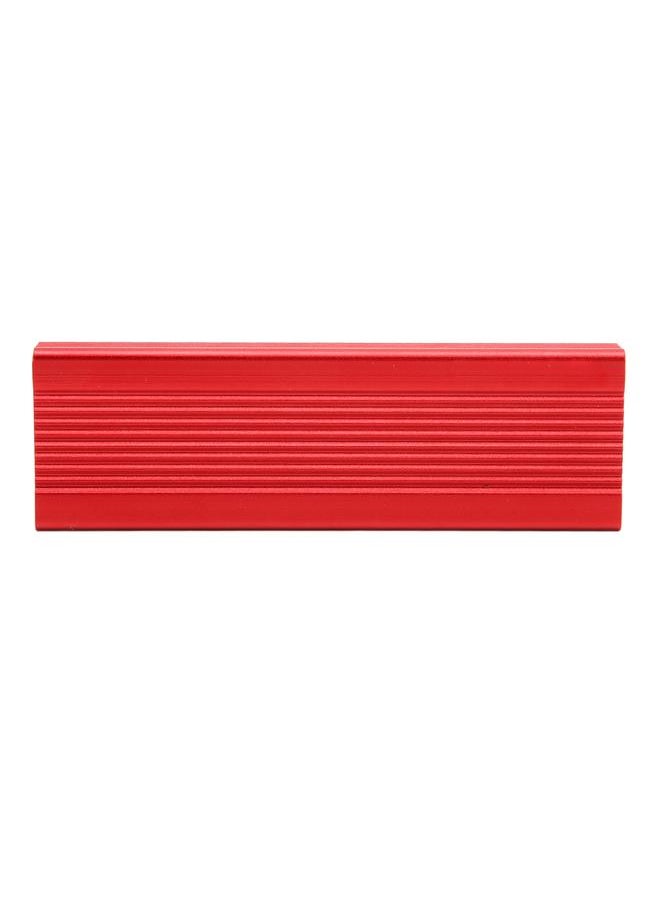 Thoraya M.2 PCI-e NVMe/SATA dual protocol USB3.1 10Gbps high-speed transmission aluminum alloy solid state drive box red  - Image 4