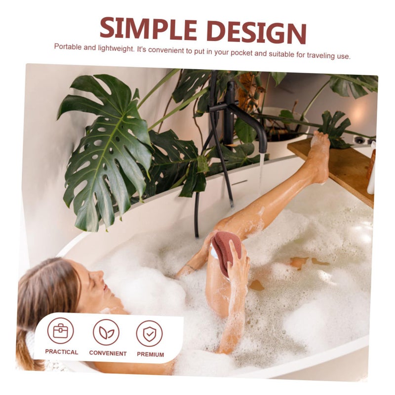 Natural Exfoliating Sponge Shower Scrubber Soft Pouf Bath Accessory for Men and Women with Body Cleaning and Skin Smoothing Random Color - Image 4