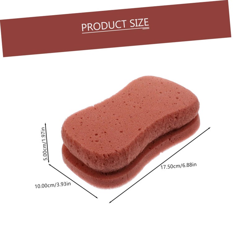 Natural Exfoliating Sponge Shower Scrubber Soft Pouf Bath Accessory for Men and Women with Body Cleaning and Skin Smoothing Random Color - Image 3