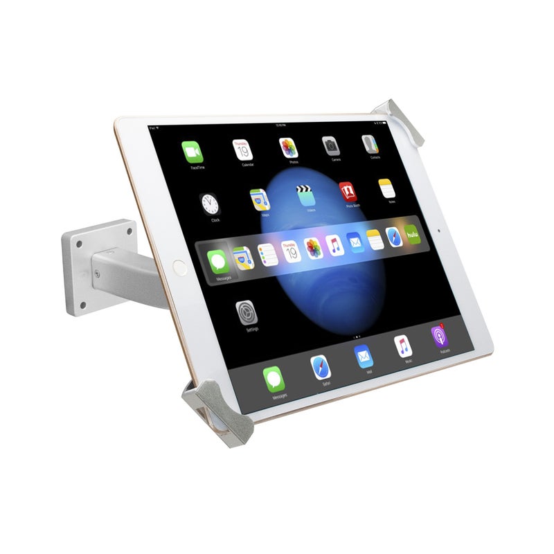 Wall Mount Enclosure CTA Secure Mounts to Wall Lock Key Security System Flexible Joint Compatible with Any 713 Tablets iPad 102 7th 8th 9th Gen Surface Pro Galaxy Tab S2 PADSWM