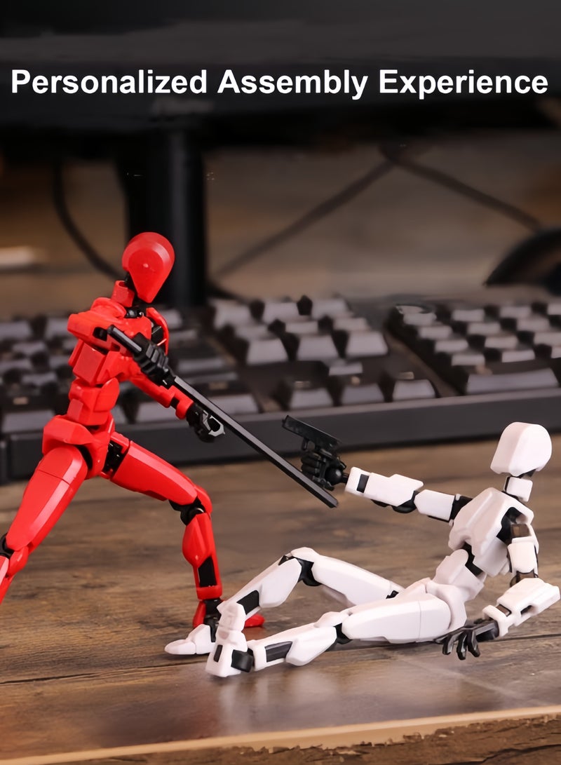 8Pcs 3D Printing Multi-joint Figure Toys Flexible Joints Action Figure Assembling Toy Robot Puppet Knickknacks Creative Toys For Children Kids Perfect Gift,Desktop Decoration For Adults and Kids - Image 5