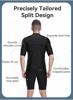 LEOKOR Swimwear Set,Rash Guard Swimsuits,With Swimsuit and Shorts,Water Sport Swimming Swimsuit,for Men's  - Image 4