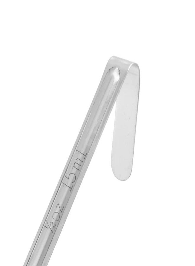 Soro Essentials- 1/2 oz Stainless Steel One-Piece Ladle with 6" Short Curved Tip Handle - Heavy-Duty Serving Ladle Spoon Serving Scoops Ladles Portioning for Restaurant Kitchen Cooking Soup - Image 5