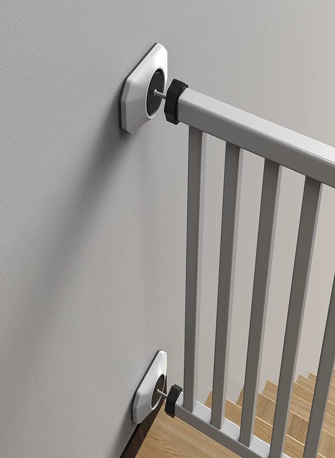 ICERO - Baby Gate Wall Protector - Protect Walls & Doorways from Pet & Dog Gates - for Child Pressure Mounted Stair Safety Gate- 8 Pack, White - Image 4