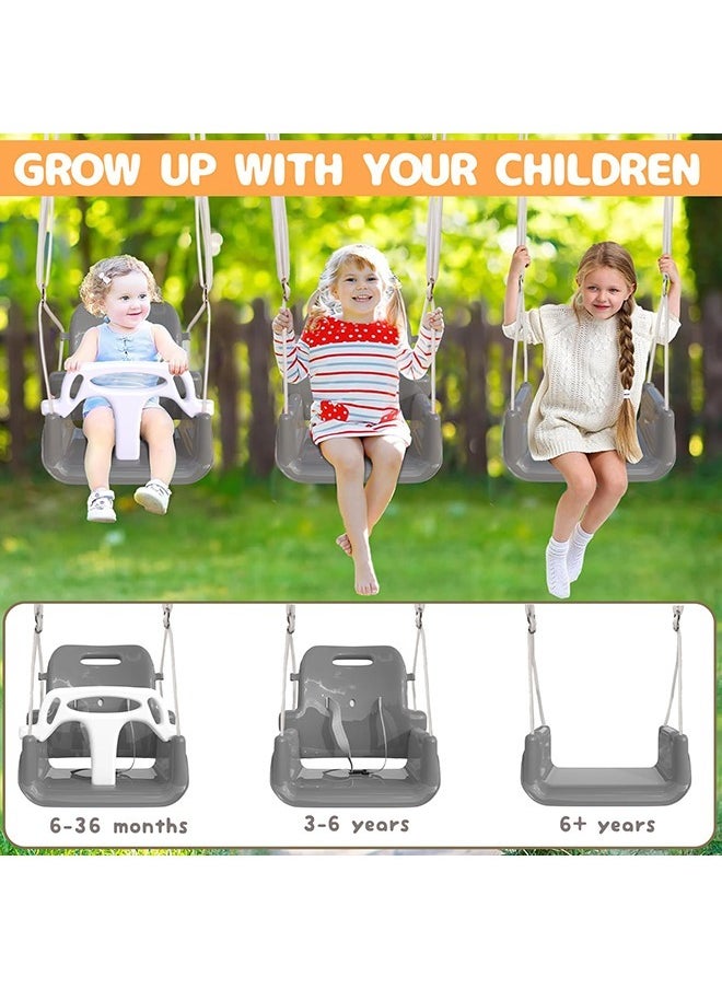 XiuWoo Toddler Swing, 3-in-1 Swing Sets for Backyard, Baby Swing Outdoor/Indoor, Toddler Swing Set Suitable for Aged 6 Months to 10 Years Old  - Image 5
