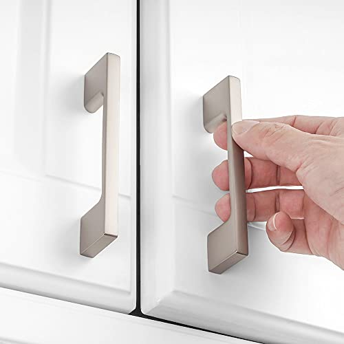 KOOFIZO 10 Pack 3 Inch Brushed Nickel Kitchen Cabinet Pulls Stain Nickel Cabinet Handles Silver Cabinet Hardware for Kitchen Cabinets Drawer P01 Dresser Cupboard Bedroom Bathroom - Image 4