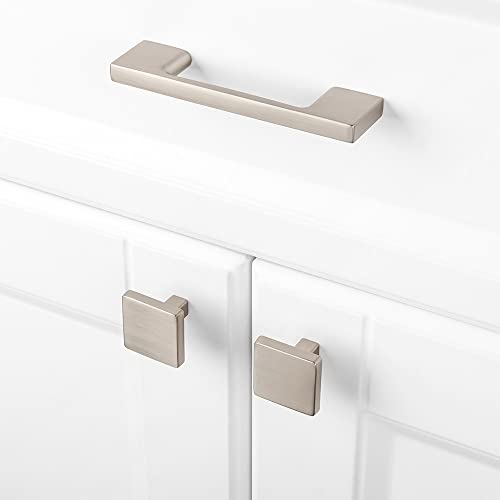 KOOFIZO 10 Pack 3 Inch Brushed Nickel Kitchen Cabinet Pulls Stain Nickel Cabinet Handles Silver Cabinet Hardware for Kitchen Cabinets Drawer P01 Dresser Cupboard Bedroom Bathroom - Image 3