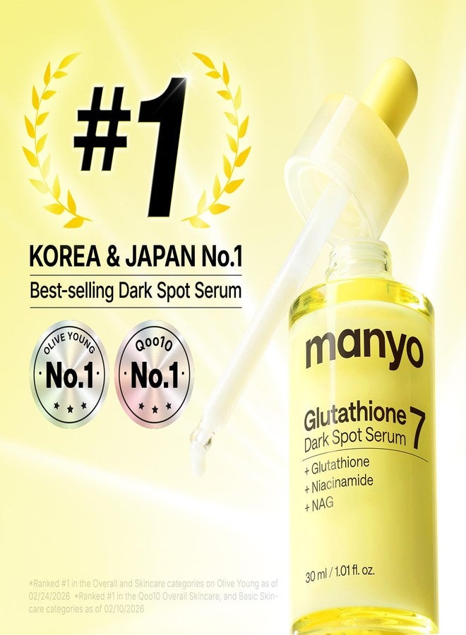 MA:NYO MANYO Glutathione 7 Dark Spot Serum, Niacinamide Serum for Uneven Skin Tone, Dark Spot Remover for Face & Radiance Booster, Korean Skincare, 1.01 fl.oz (30ml - Image 2