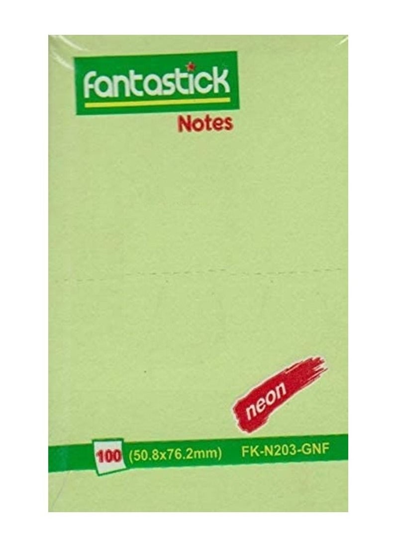 Fantastick 12-Piece Sticky Notes 2x3 Inch Size Green  - Image 2