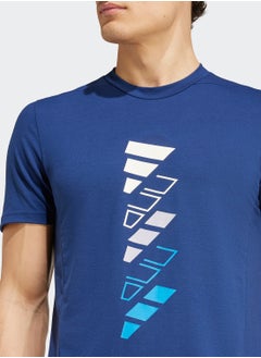 Adidas Aeroready D4T Logo Graphic T-Shirt  - Image 3